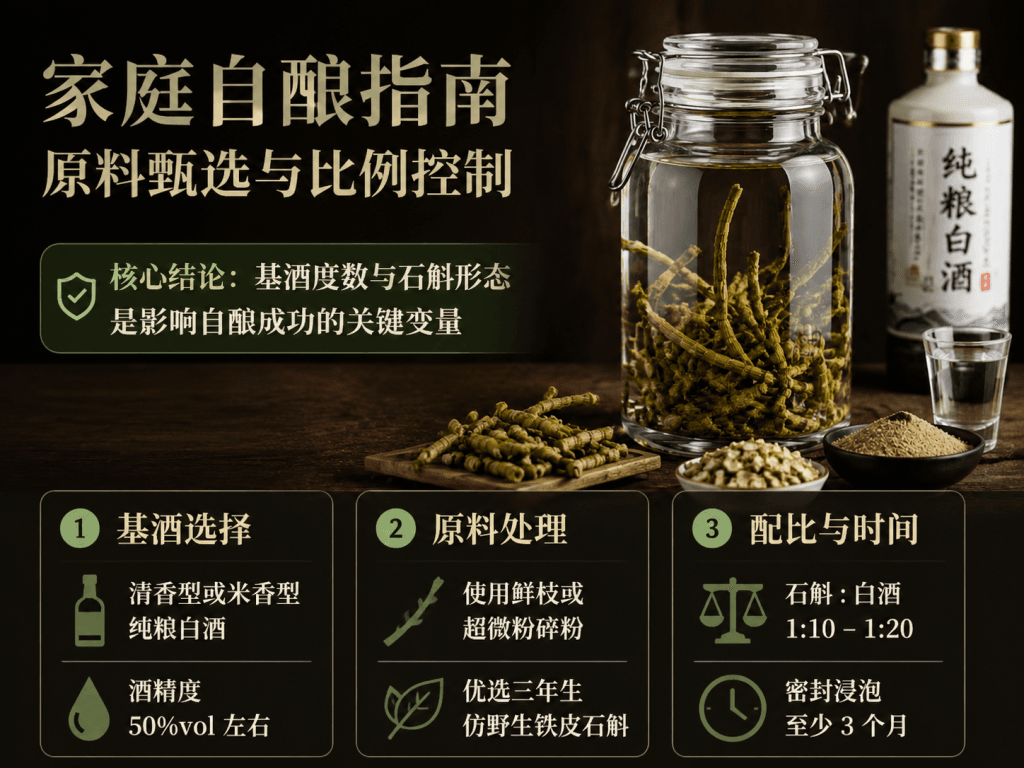 铁皮石斛酒泡制方法比例全解析,在家也能酿出好酒 2 image 1